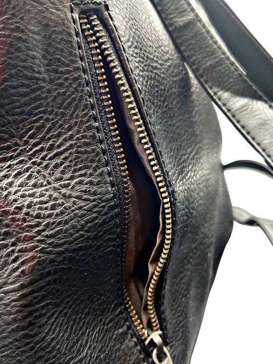 MATT & NAT Vegan Leather Backpack Vignelli Dwell Zip Around Handbag Unisex FLAW